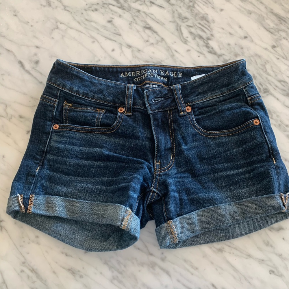 Denim shorts